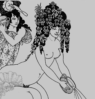 aubrey beardsley bawdy drawing art