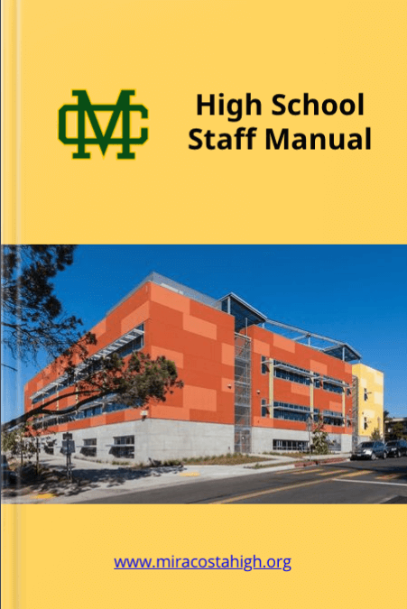 High School Staff Manual book cover