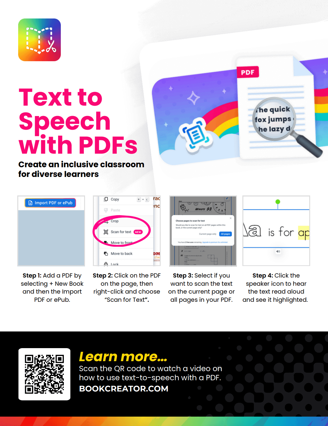 Text to speech with PDF